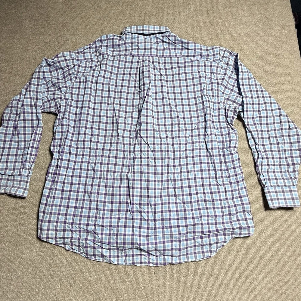 Vineyard Vines Murray Shirt Mens XXL Purple Blue Gingham Check Button Down - Picture 2 of 12